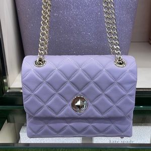 Kate Spade WKRU7074 Natalia Small Flap Crossbody In Lilac Frost